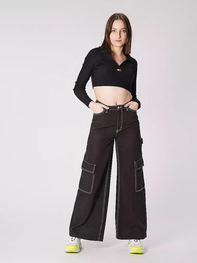 WEEKDAY Cargo Hose SIENNA schwarz